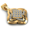 Round Diamonds 0.95CT Fashion Pendant in 14KT Yellow Gold
