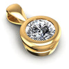 Round Diamonds 0.35CT Solitaire Pendant in 14KT Yellow Gold
