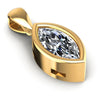 Marquise Diamonds 0.35CT Solitaire Pendant in 14KT Yellow Gold