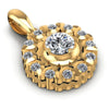 Round Diamonds 1.10CT Fashion Pendant in 14KT Yellow Gold