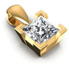 Princess Diamonds 0.35CT Solitaire Pendant in 14KT Yellow Gold