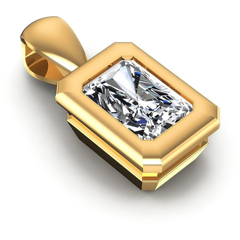 Radiant Diamonds 0.35CT Solitaire Pendant in 14KT Yellow Gold