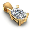 Cushion Diamonds 0.35CT Solitaire Pendant in 14KT Yellow Gold
