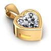 Heart Diamonds 0.35CT Solitaire Pendant in 14KT Yellow Gold