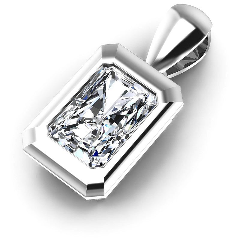 Radiant Diamonds 0.35CT Solitaire Pendant in 14KT Rose Gold