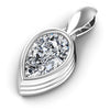 Pear Diamonds 0.35CT Solitaire Pendant in 14KT Rose Gold