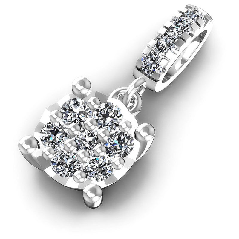 Distinctive Round Diamonds 0.20CT Fashion Pendant