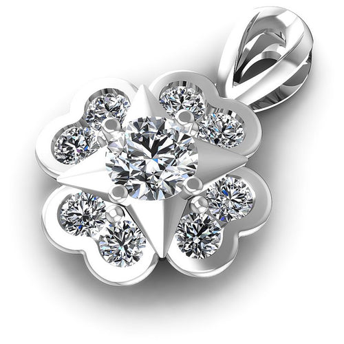 Embellished Round Diamonds 1.05CT Fashion Pendant