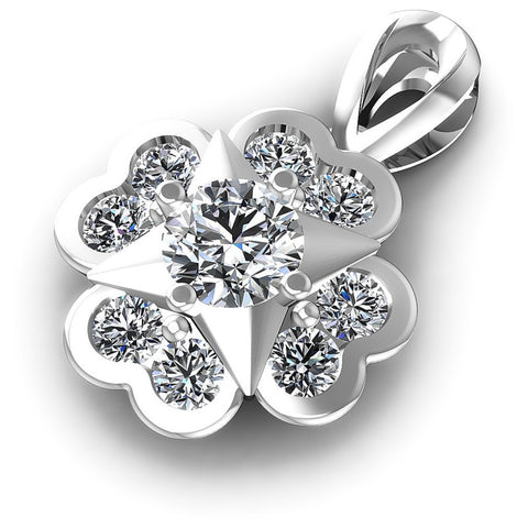 Embellished Round Diamonds 1.05CT Fashion Pendant