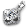 Distinctive Round and Oval Diamonds 1.00CT Fashion Pendant