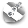 Incredible Round Diamonds 0.20CT Heart Pendant