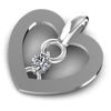 Brilliant Round Diamonds 0.10CT Heart Pendant
