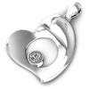 Classic Round Diamonds 0.10CT Heart Pendant