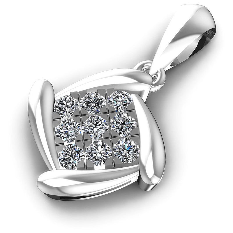 Exceptional Round Diamonds 0.20CT Fashion Pendant