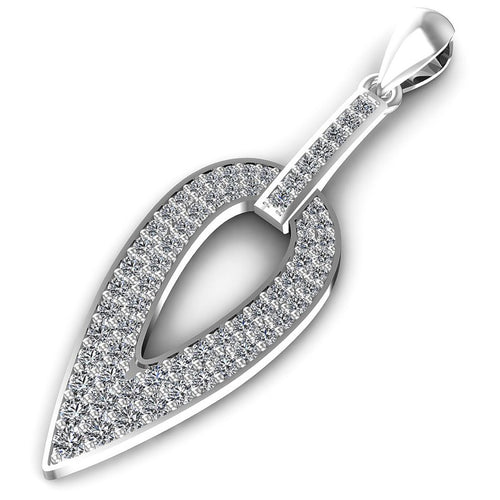 Round Diamonds 0.75CT Fashion Pendant in 14KT Rose Gold