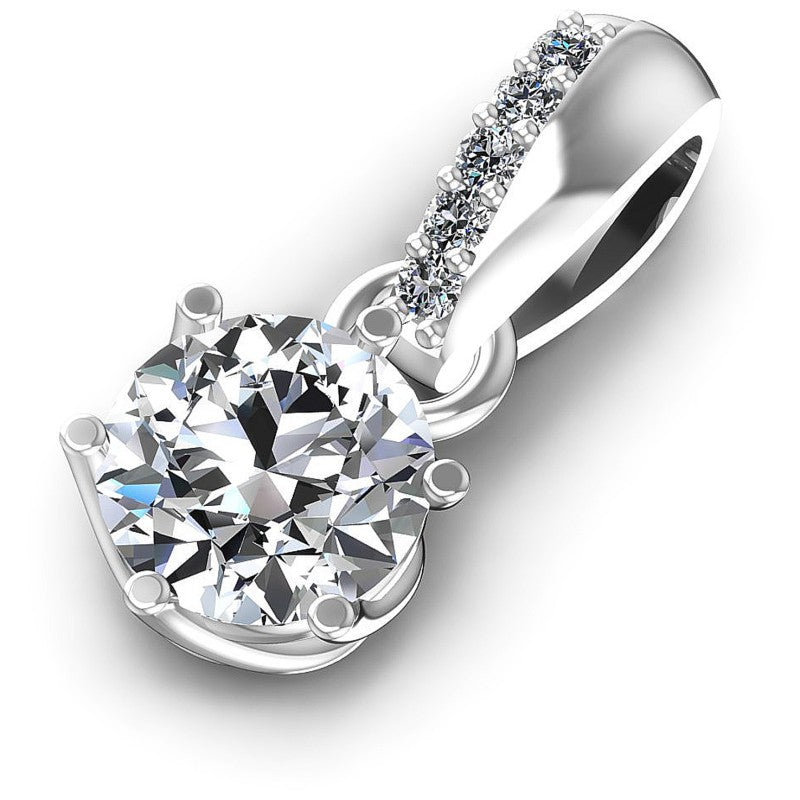 Round Diamonds 0.65CT Fashion Pendant in 14KT Rose Gold