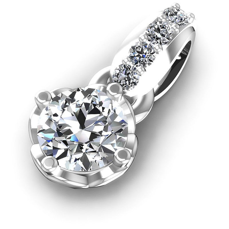 Exceptional Round Diamonds 0.70CT Fashion Pendant
