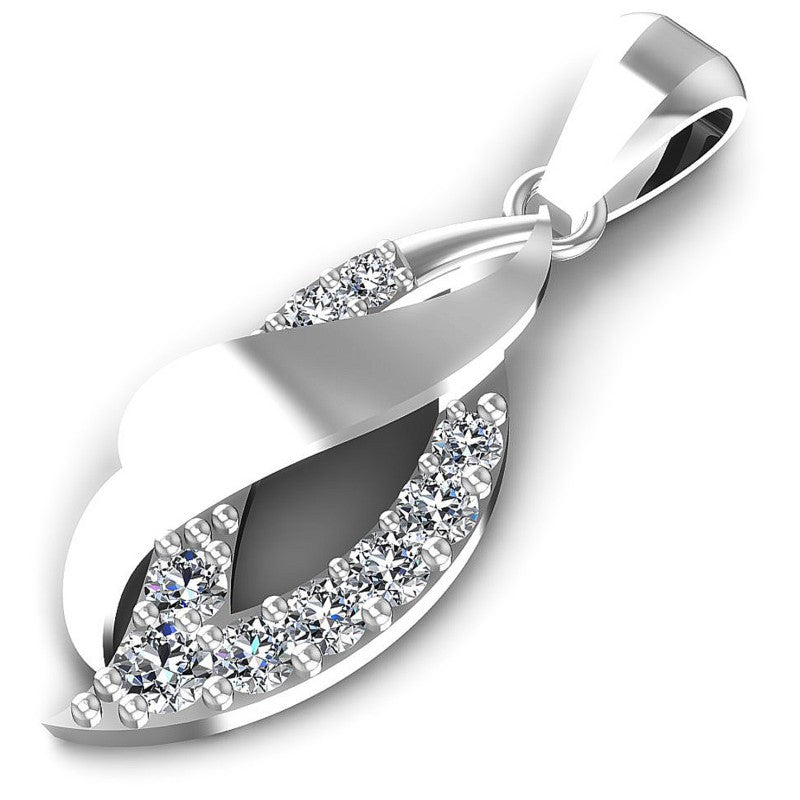 Round Diamonds 0.45CT Fashion Pendant in 14KT Rose Gold
