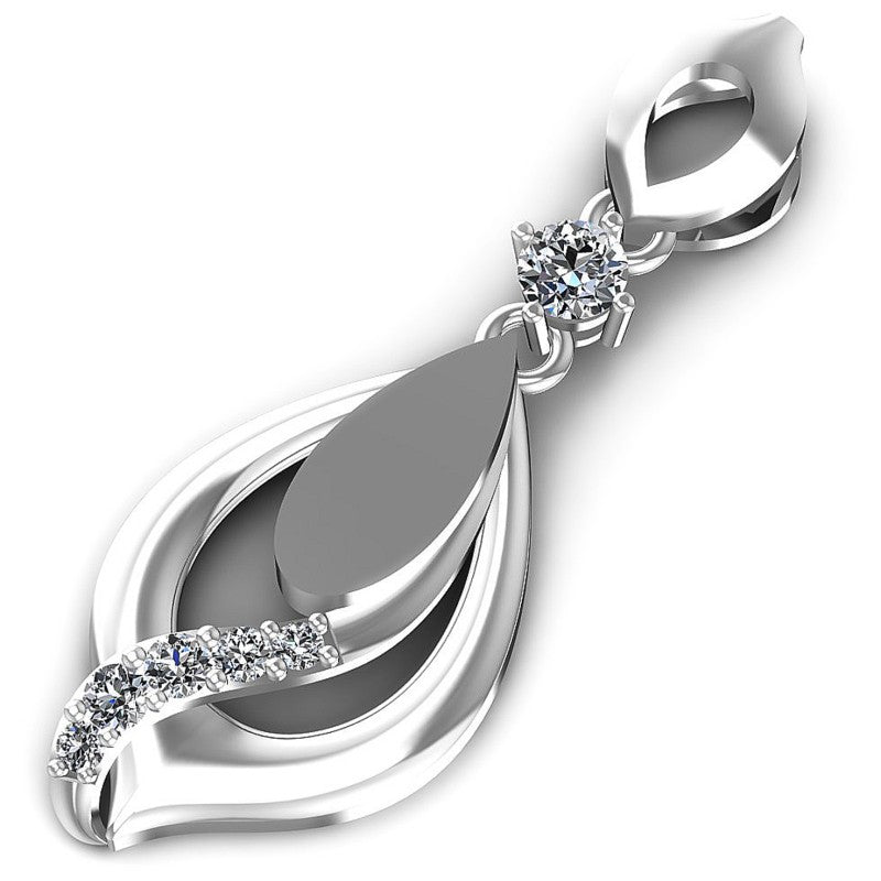 Round Diamonds 0.40CT Fashion Pendant in 14KT Rose Gold