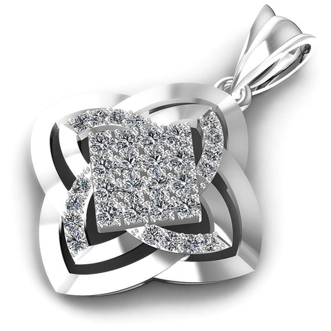 Precious Round Diamonds 0.95CT Fashion Pendant