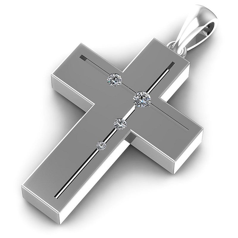 Round Diamonds 0.20CT Religious Pendant in 14KT Rose Gold