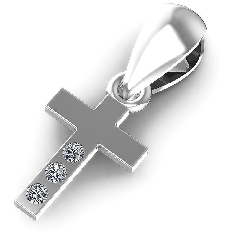 Round Diamonds 0.05CT Religious Pendant in 14KT Rose Gold