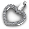 Classic Round Diamonds 0.15CT Heart Pendant