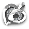 Beautiful Round Diamonds 0.65CT Heart Pendant