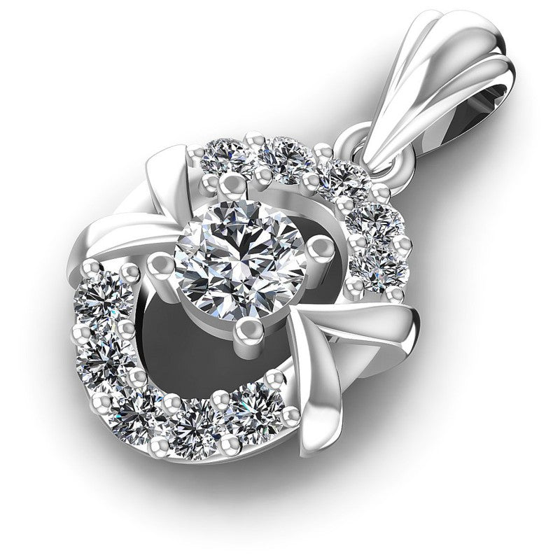Classic Round Diamonds 0.40CT Fashion Pendant