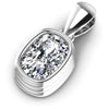 Cushion Diamonds 0.35CT Solitaire Pendant in 14KT Rose Gold