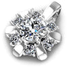 Embellished Round Diamonds 1.15CT Fashion Pendant
