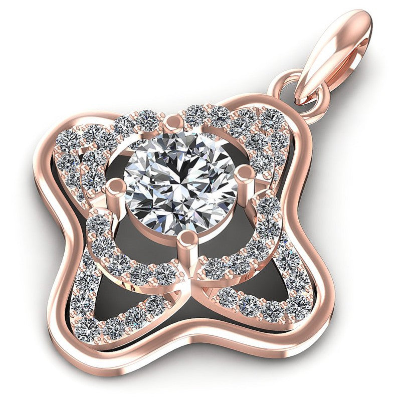 Gorgeous Round Diamonds 1.20CT Fashion Pendant
