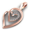 Magnificent Round Diamonds 0.10CT Heart Pendant