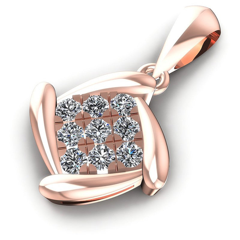 Exceptional Round Diamonds 0.20CT Fashion Pendant