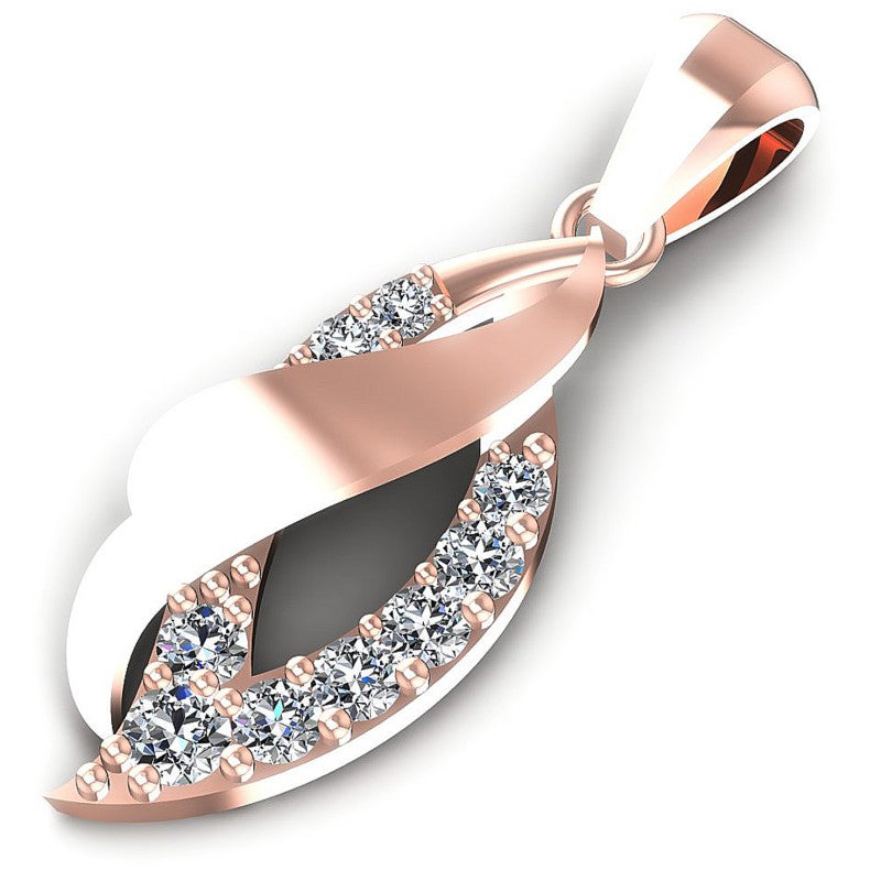 Round Diamonds 0.45CT Fashion Pendant in 18KT Rose Gold