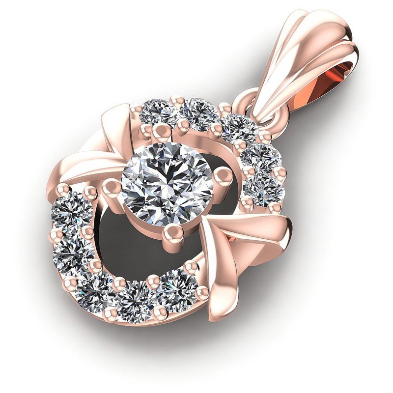 Classic Round Diamonds 0.40CT Fashion Pendant