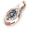 Marquise Diamonds 0.35CT Solitaire Pendant in 18KT Rose Gold