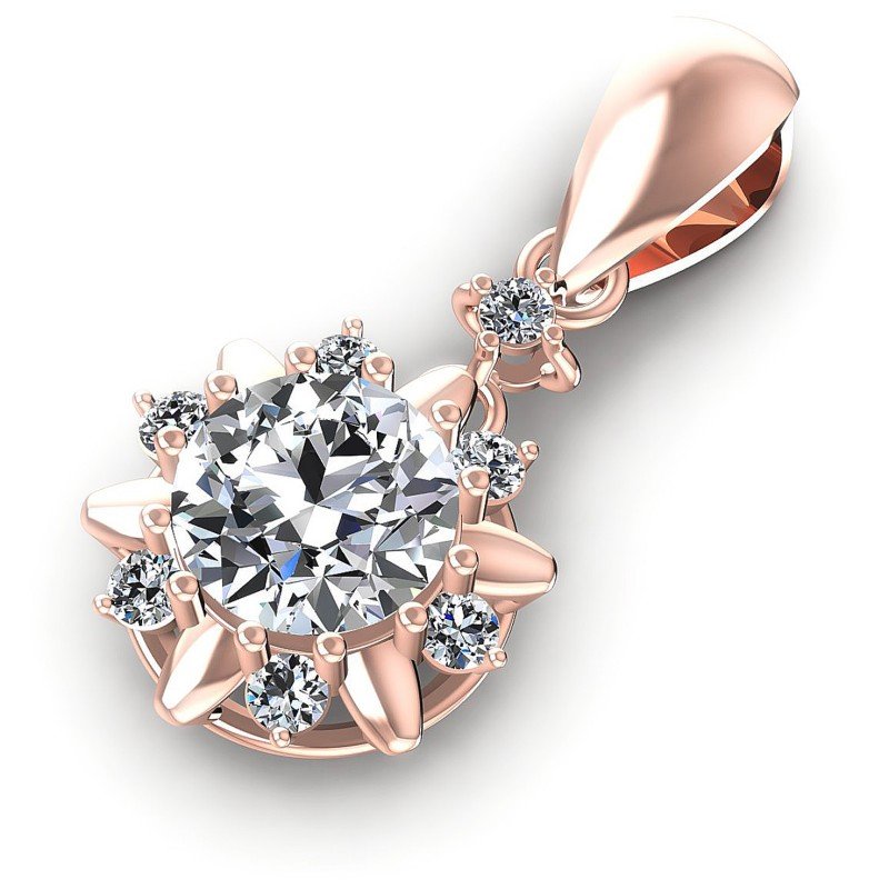 Brilliant Round Diamonds 1.00CT Fashion Pendant