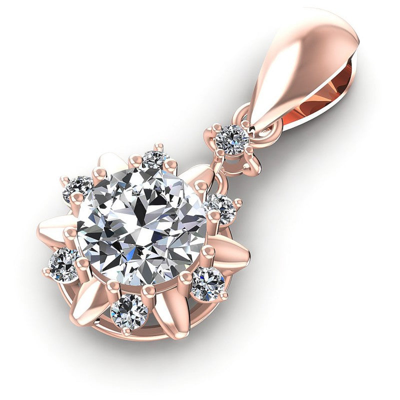 Brilliant Round Diamonds 1.00CT Fashion Pendant