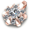 Round Diamonds 1.15CT Fashion Pendant in 18KT Rose Gold