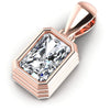 Radiant Diamonds 0.35CT Solitaire Pendant in 18KT Rose Gold