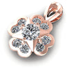 Round Diamonds 1.05CT Fashion Pendant in 18KT Rose Gold