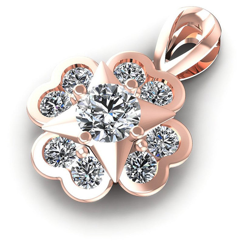 Embellished Round Diamonds 1.05CT Fashion Pendant