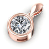 Round Diamonds 0.35CT Solitaire Pendant in 18KT Rose Gold