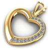 Incredible Round Diamonds 0.25CT Heart Pendant