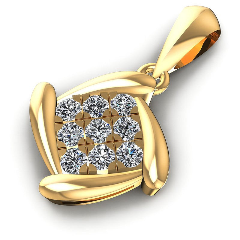 Exceptional Round Diamonds 0.20CT Fashion Pendant