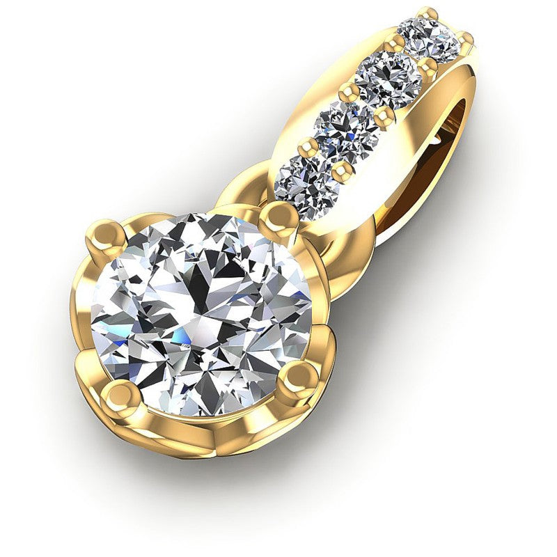 Exceptional Round Diamonds 0.70CT Fashion Pendant