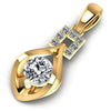 Round Diamonds 0.60CT Fashion Pendant in 14KT Yellow Gold