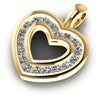 Distinctive Round Diamonds 0.25CT Heart Pendant