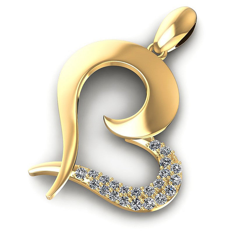 Timeless Round Diamonds 0.20CT Heart Pendant